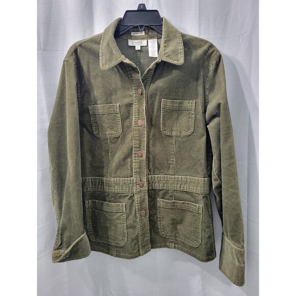 Jones Sport New York Signature Green Corduroy Jacket Size L - Picture 9 of 9